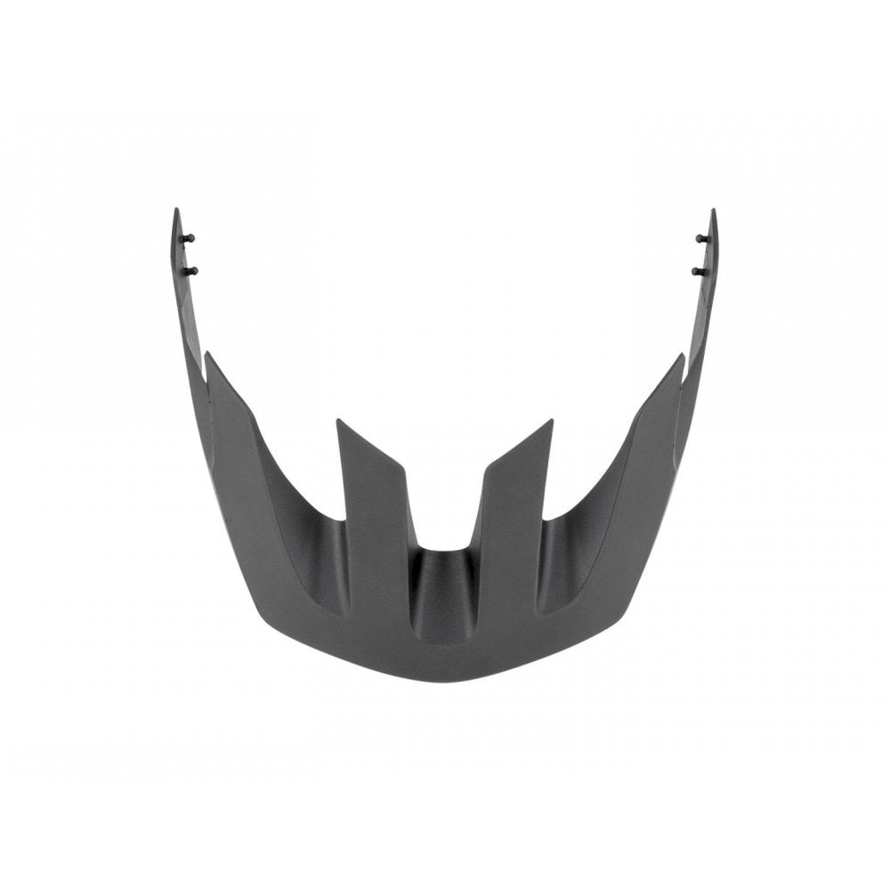 Trek Tyro child bike helmet with black visor, providing sun protection for kids, shown with adjustable straps and helmet shell.