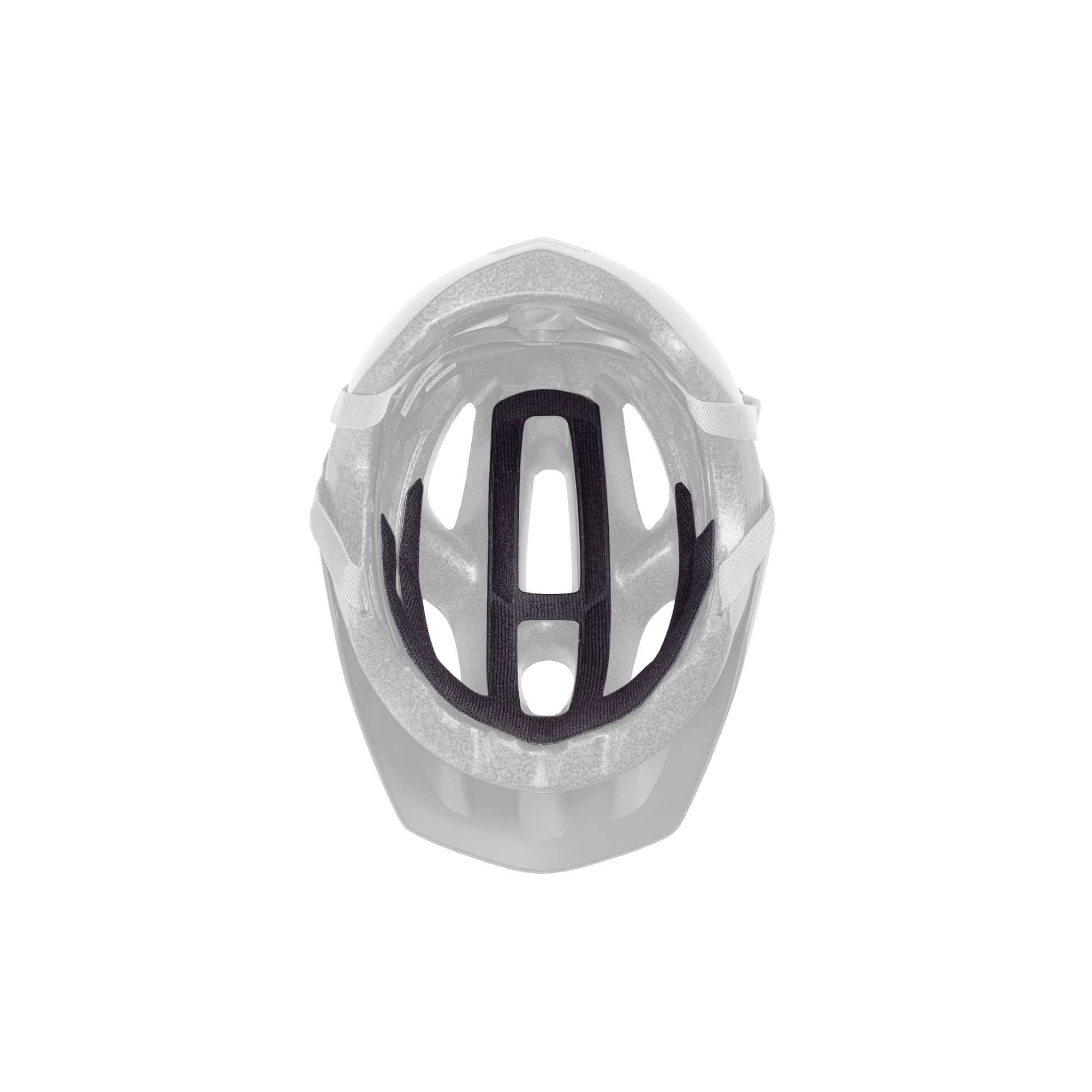 Black Trek Little Dipper helmet fit pad set for MIPS and non-MIPS models, shown inside the helmet for a secure fit.