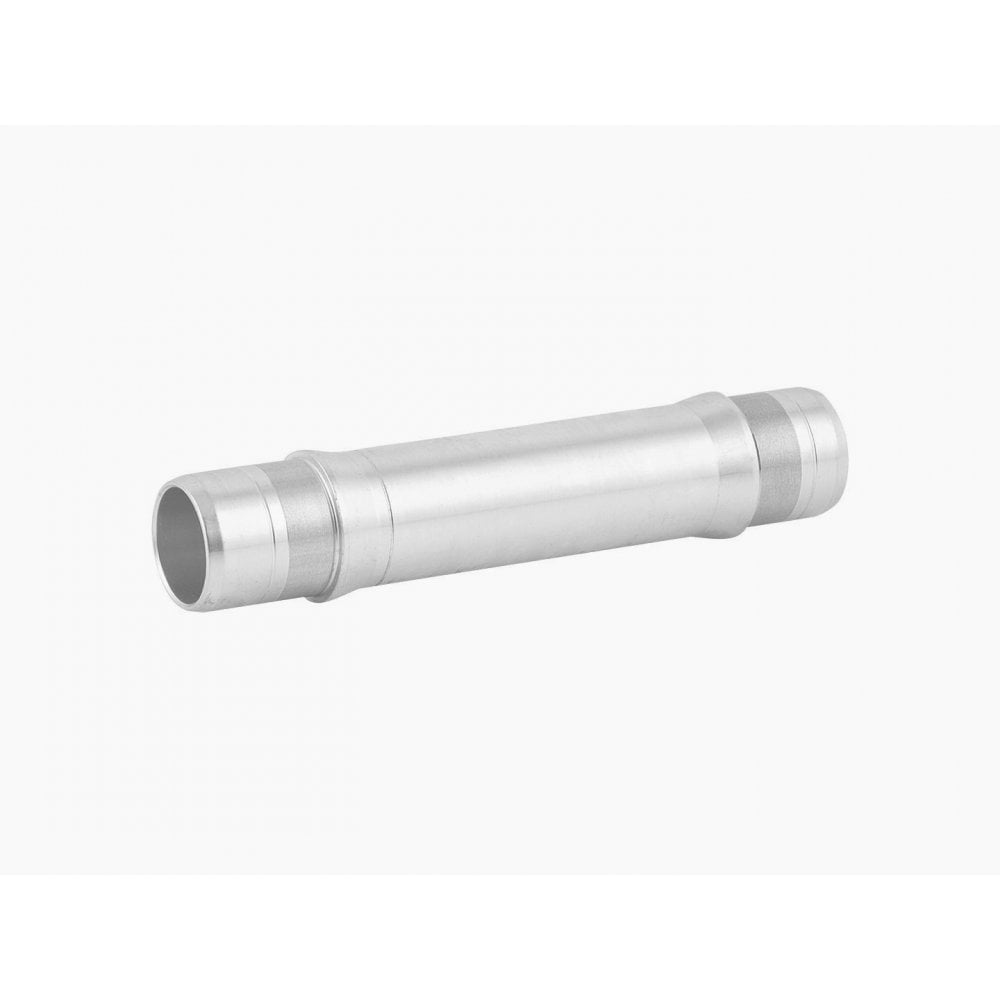 Silver Bontrager Pro Axle Kit for front hub replacement, compatible with 2024 bike models, showcasing high-quality component parts.
