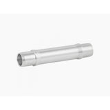 Bontrager XC Road front axle in silver for 2024 wheels and hubs, bicycle component for front wheel axle replacement.