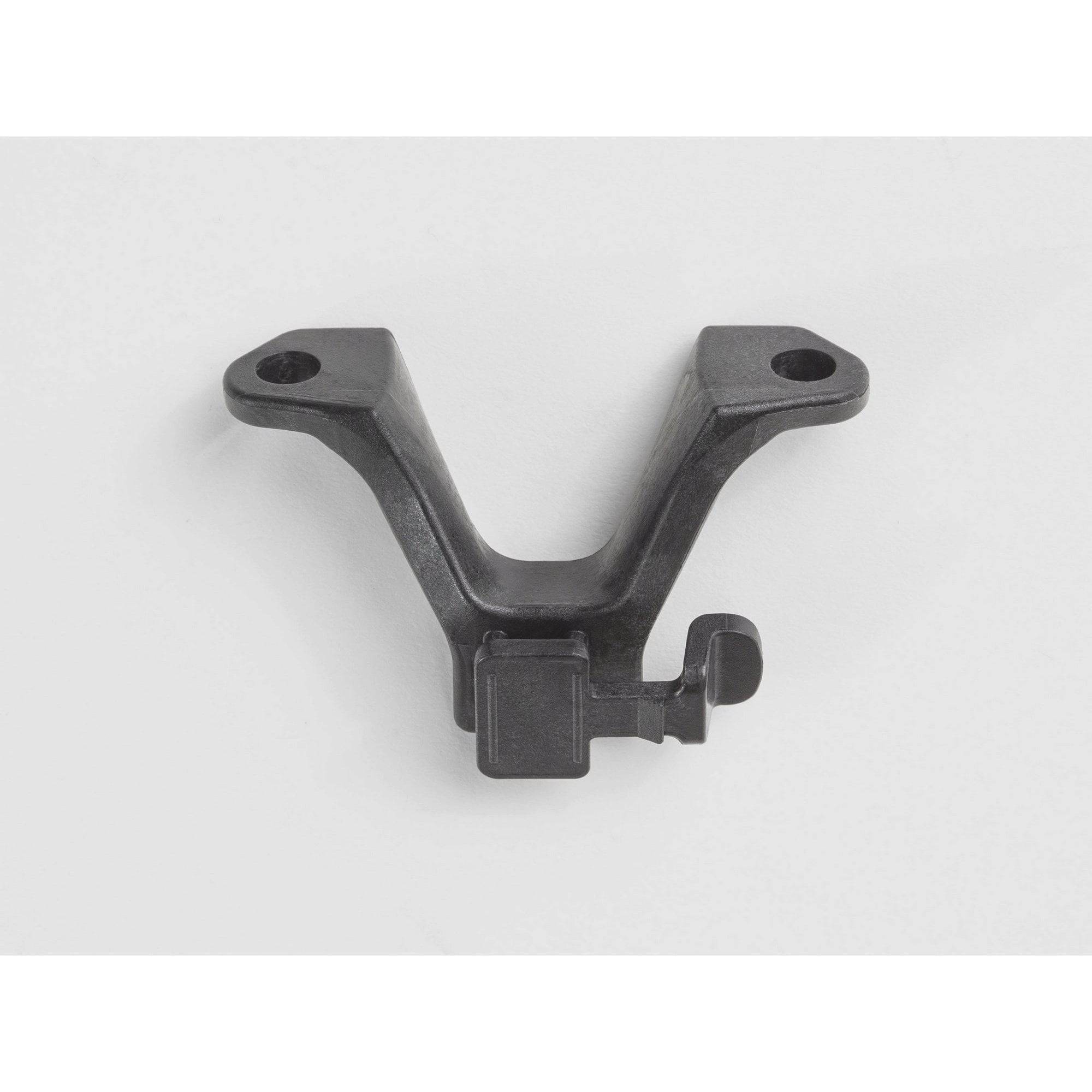 Bontrager Blendr saddle accessory mount in black and grey for bike lights, designed for bike accessories and easy installation.