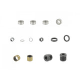 Grey Trek SPD pedal rebuild kit with genuine replacement parts for Trek bike pedals, shown in the image.