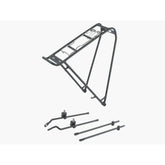 Trek Elan Interchange Rear Rack Kit with Spring Clip for 700c wheel bikes in black, showing the rack and mounting hardware.