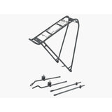 Trek Elan Interchange Rear Rack Kit with Spring Clip for 700c wheels, black, bicycle accessories for bike cargo and storage.