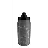 Trek Fly 550ml BPA-free leak-proof cycling water bottle with a black screw-on lid and clear body for hydration on the go