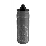 Trek Fly 750ml water bottle, durable and leak-proof cycling accessory, shown outdoors with a black and blue design.