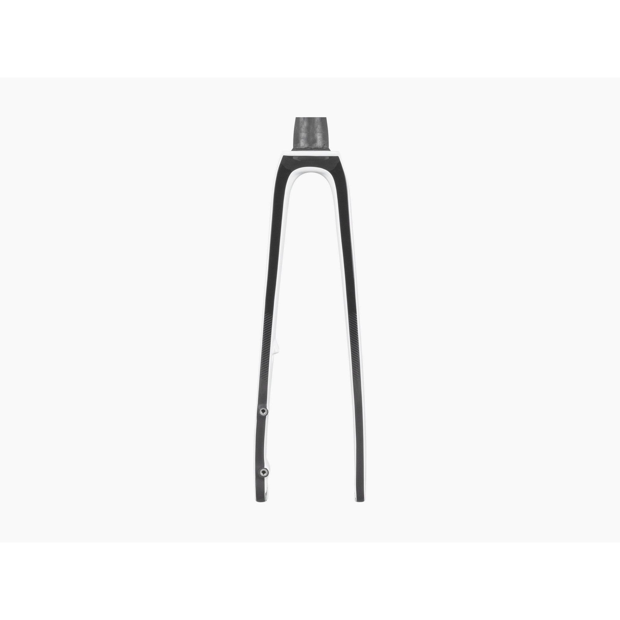 Trek Emonda SL 2024 road bike fork, rigid 700C component for precise steering and stability on a high-performance bicycle.
