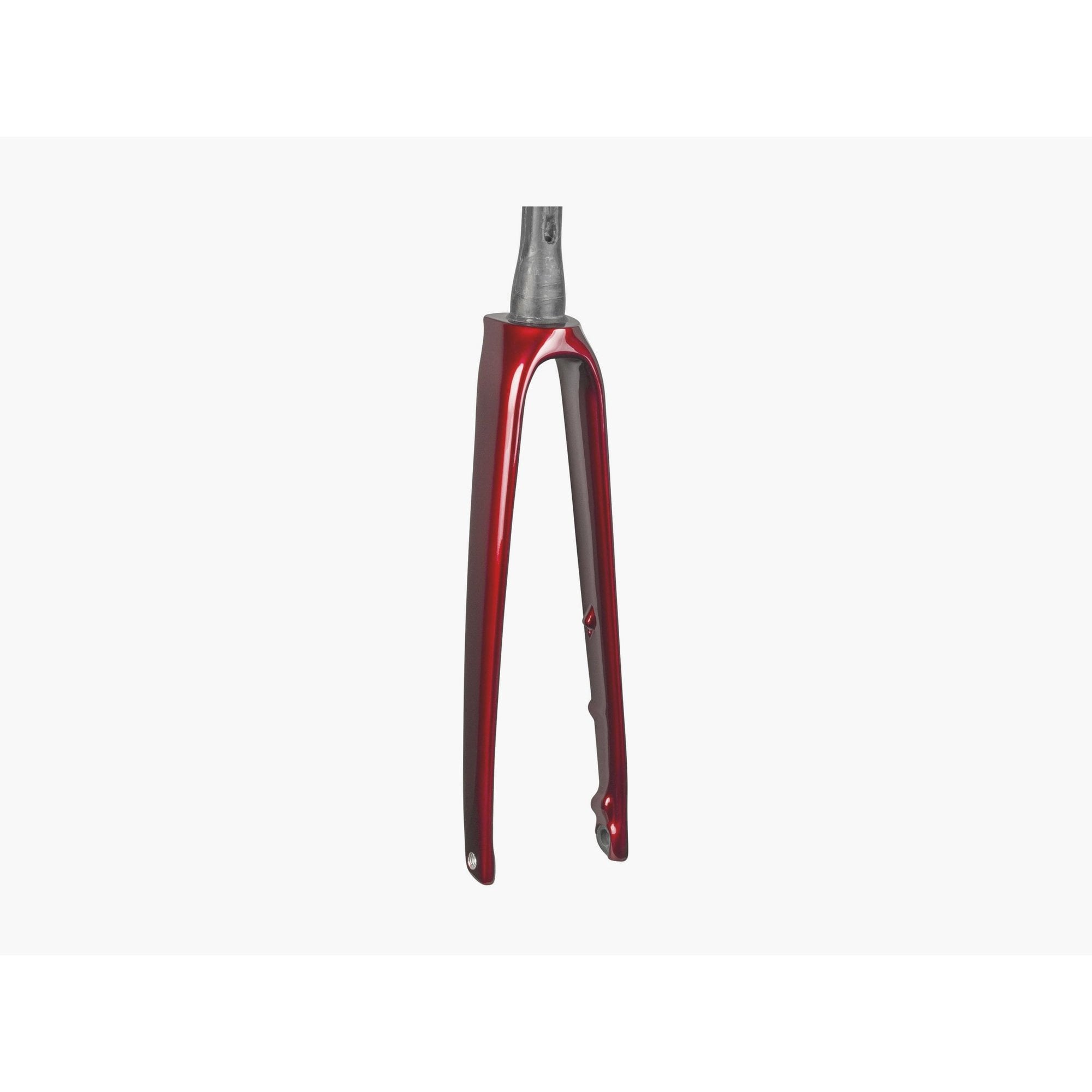 Trek 2024 Emonda SL 700C rigid road bike forks, lightweight components with precise steering and stability for road cycling.