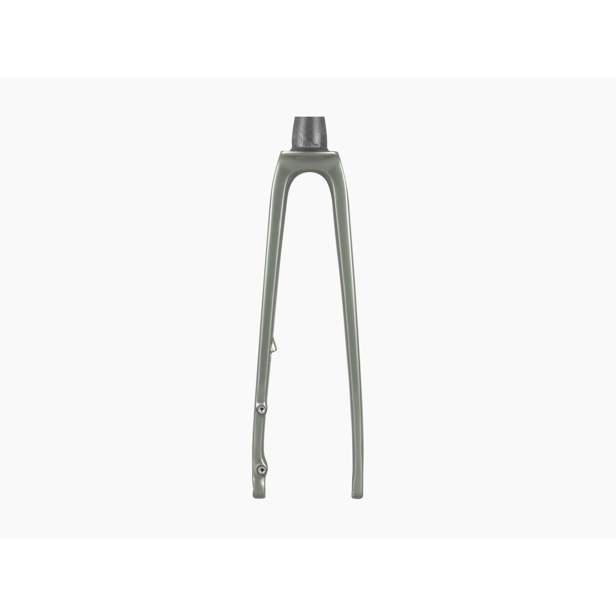 Trek Emonda SL 700C road bike forks, rigid components designed for precise steering and stability on Trek 2024 model.