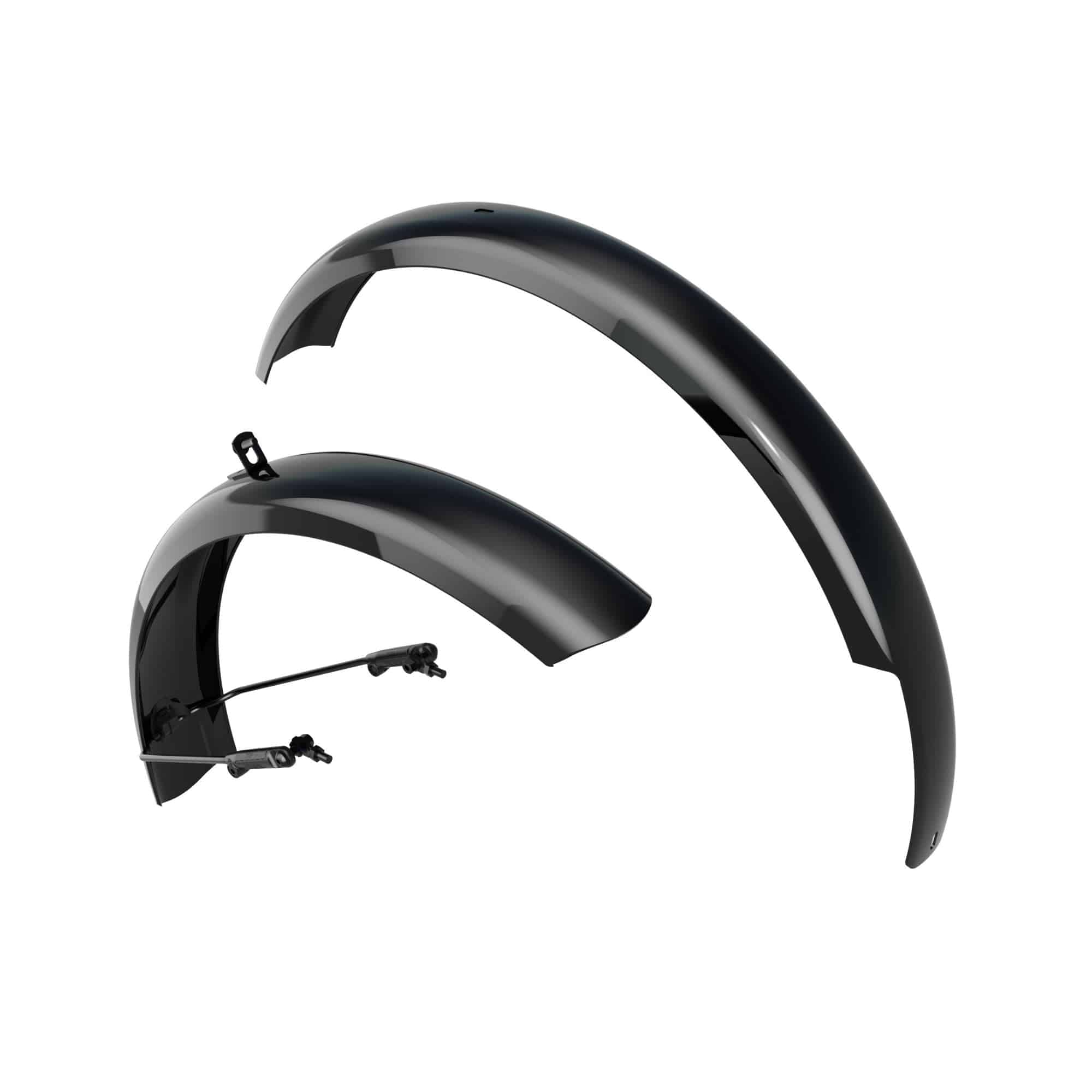 Trek Fetch+ 2 mudguard set with front and rear splash guards for bikes, providing durable protection against mud and water.