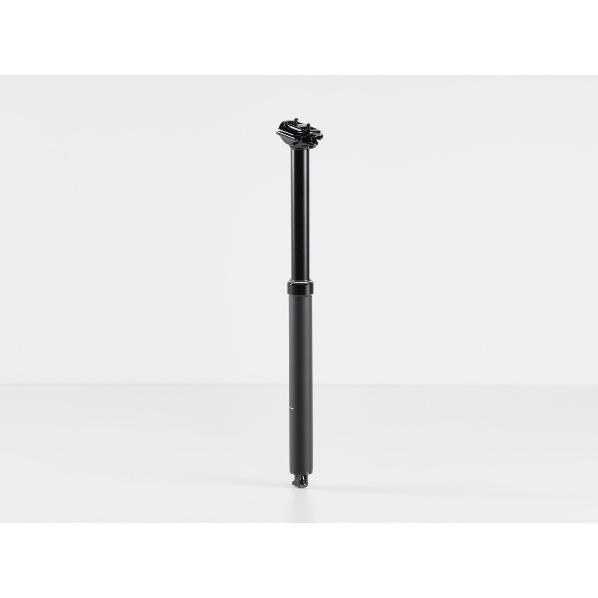 Bontrager Line 31.6mm dropper seat post for mountain bikes, compatible with 2025 Finishing Kit, showing the sleek seat post design.