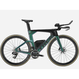 Trek Speed Concept SLR 9 AXS triathlon bike with aerodynamic frame and electronic shifting, designed for high-performance time trials.