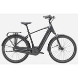 Trek District+ 3 2025 electric hybrid bike for urban commuting and leisure rides, featuring a sleek frame and electric assist system.