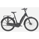 Trek District+ 3 lowstep e-hybrid bike for urban commuting and light trails, with a step-through frame and electric assist.
