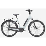 Trek District+ 3 Lowstep e-Hybrid bike for urban commuting and light trails, featuring a step-through frame and electric assist.