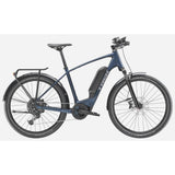 Trek Allant+ 6 electric hybrid commuter bike with pedal assist, featuring a sleek frame, battery, and ergonomic handlebars.