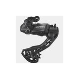 Shimano GRX RD-RX825 Di2 12-speed Shadow+ rear derailleur for double 36T bike components, showcasing sleek metallic finish.