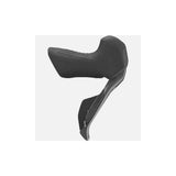 Shimano GRX ST-RX825 Di2 12-speed right STI lever and BR-RX820 front caliper for gravel bike components, black finish.