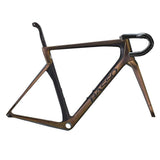 Basso Diamante SV road frameset with aerodynamic design and disc brake mounts, shown in a sleek, lightweight bicycle component image.