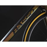 Basso Diamante SV road frameset with aerodynamic design and disc brake mounts, lightweight bike component for racing or touring.