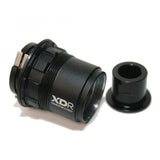 Vision Alloy DB XDR freehub with end cap for rear hubs U2126, U5126, U5131, mounted on a bicycle wheel.