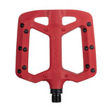 Funn Taipan MTB flat pedals made of glass fiber reinforced plastic with replaceable pins, designed for mountain biking components.