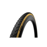 Dugast Rhino 33-28" tubular cyclocross tyre with Flying Doctor neoprene L-type tape, shown mounted on wheel.