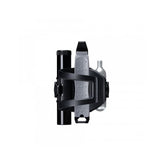 Crankbrothers BC18 SOS bottle cage tool kit with multi-tool in black and silver for bicycle maintenance and repair.