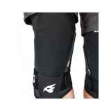 Bluegrass Bluegrass 3-strap knee pads for mountain biking, level 2 certified MTB protection, with blue design and adjustable straps