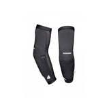 Bluegrass Aura Core Level 1 mountain bike elbow pads with Triple-Flex SAS-TEC protection, showing blue padded armor for cycling safety.