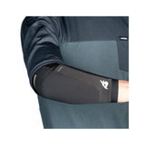 Bluegrass Aura Core Level 1 mountain bike elbow pads with triple-flex SAS-TEC protection, blue color, designed for riding safety.