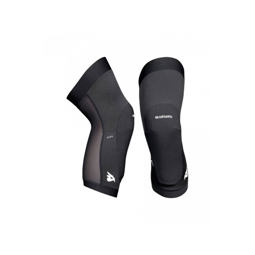 Bluegrass Aura Core Level 2 certified MTB knee pads for trail and enduro riding, featuring durable protective padding.