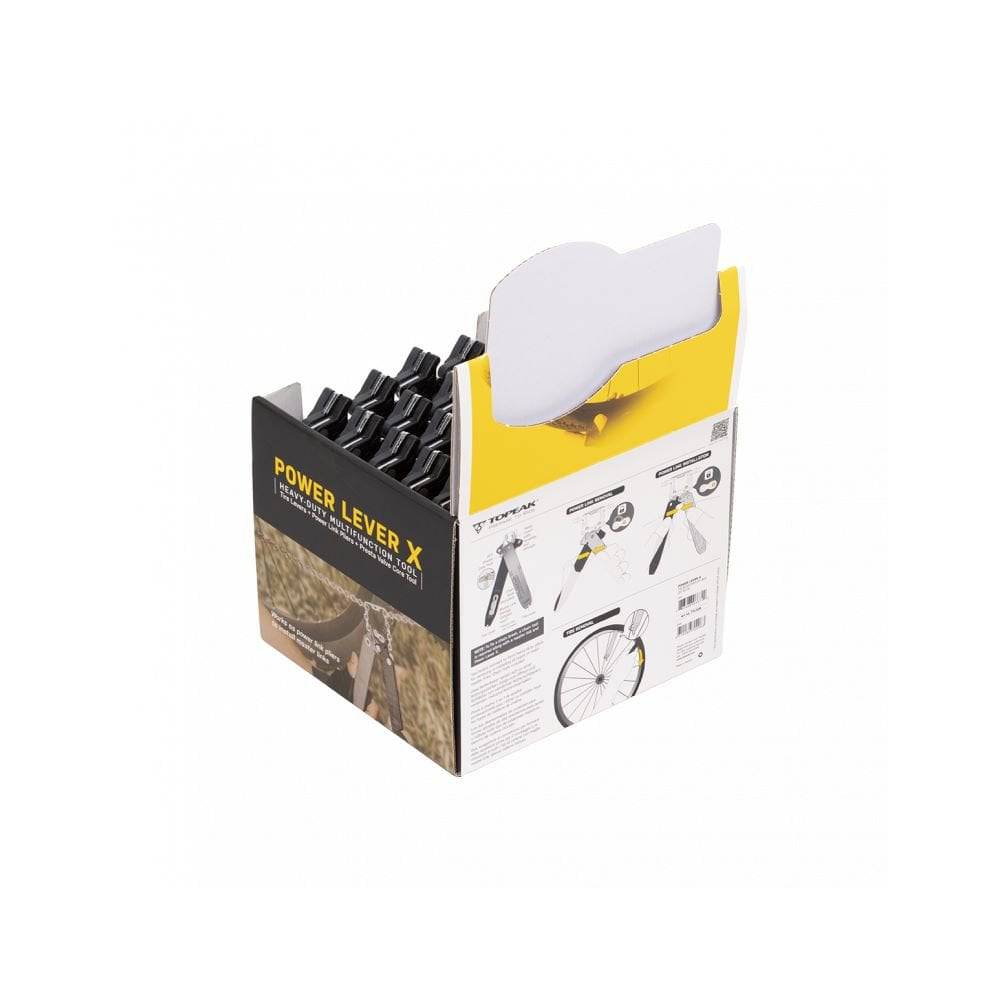 Topeak Power Lever X bike tool set with master link pliers and valve tool, workshop repair kit, 25-piece bike maintenance tools