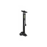 Topeak JoeBlow Mountain Ex floor pump with SmartHead for Presta and Schrader valves, black and green color, accessories.