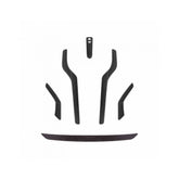Black MET Trenta helmet replacement pad kit for comfort and hygiene, showing cushioned interior pads inside the helmet.