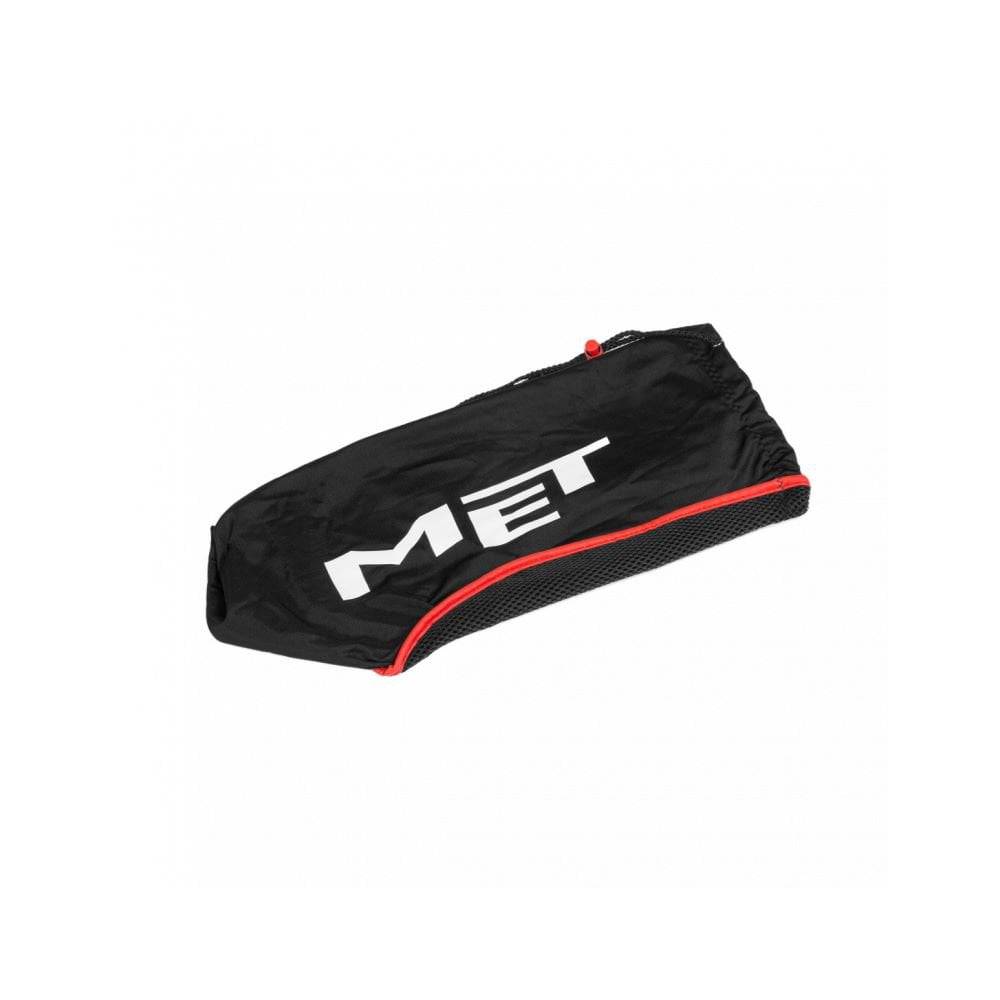 Black MET parachute MCR helmet bag, durable universal helmet storage and carry bag for motorcycle or cycling helmets.