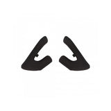 Black MET Parachute MCR helmet cheek pads set with 20mm replacement cushions for helmet comfort and fit.