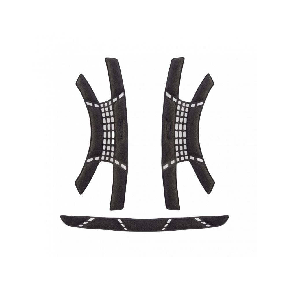 Black MET Vinci Allroad helmet replacement pad kit with soft, comfortable cushioning for improved fit and safety.