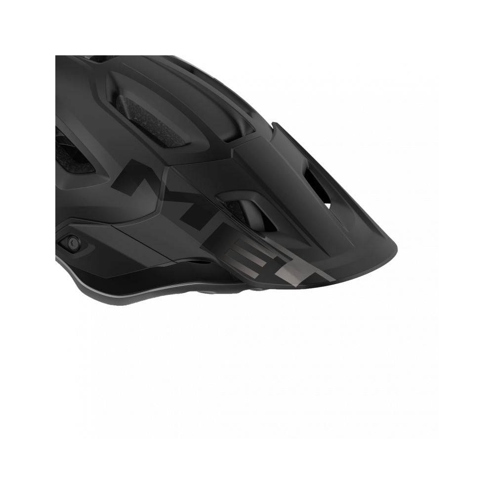 Black MET Parachute MCR helmet replacement visor for large helmets, durable and easy to install.