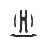Bluegrass Vanguard helmet cheek pads in black, 35mm replacement for comfort and fit, shown installed inside the helmet.