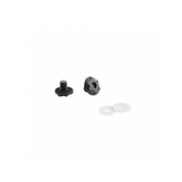 Black MET Roam helmet replacement screw kit with genuine spare parts for secure helmet adjustments.