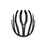 Black MET Trenta 3K Carbon helmet air pads, small/medium replacement cushioning, showing close-up of the helmet interior padding.
