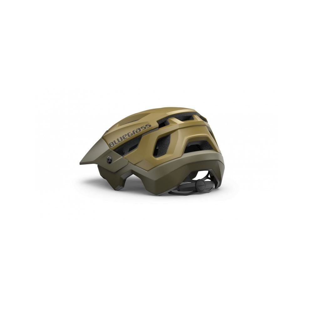 Bluegrass Bluegrass Legit Carbon MIPS helmet for downhill, enduro, and BMX racing showing sleek blue design and ventilation features.