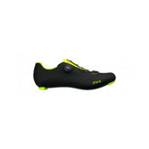 Fizik X4 Terra gravel cycling shoes with adjustable fit and durable outsole, shown in a close-up view of the shoe's upper and sole.