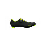 Fizik X4 Terra gravel cycling shoes with adjustable fit and durable outsole, shown in a close-up view of the shoe's upper and sole.