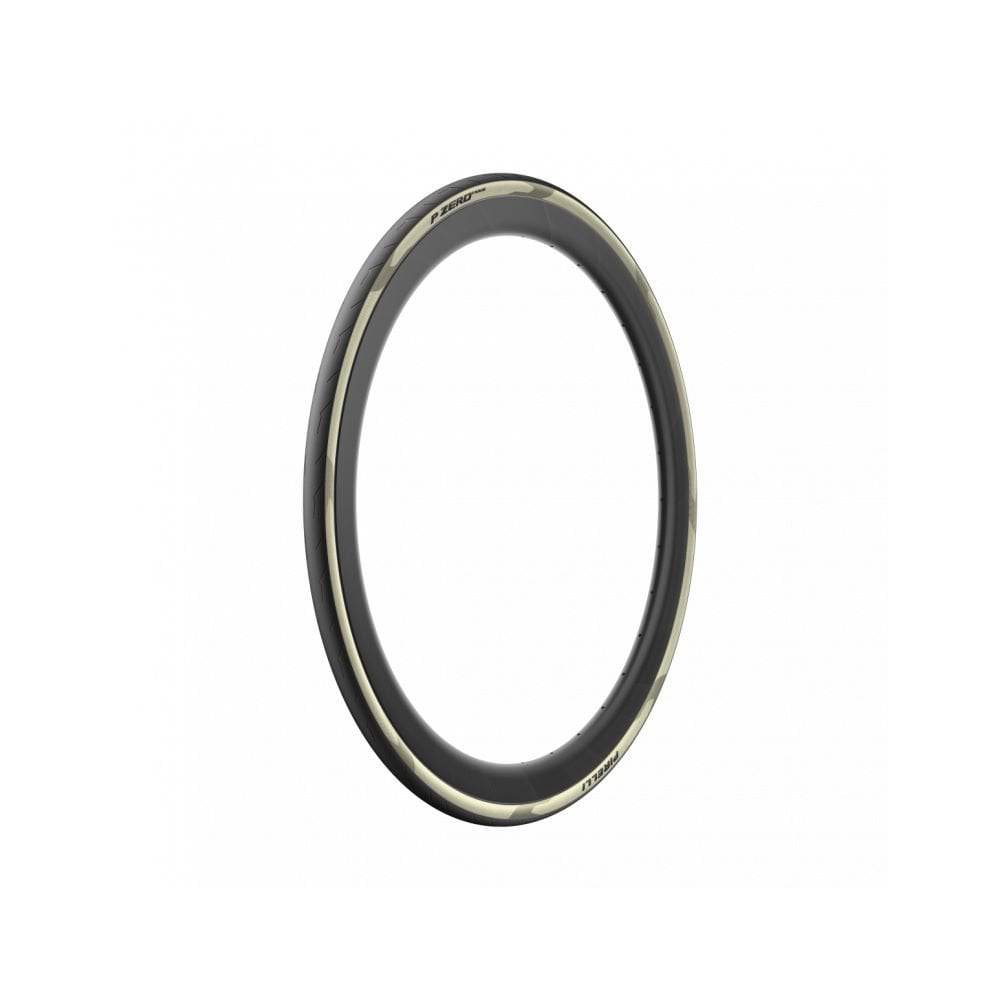 Pirelli P Zero Race Retro Road Tyres for high-performance racing and training, showing sleek black racing tire with tread pattern.