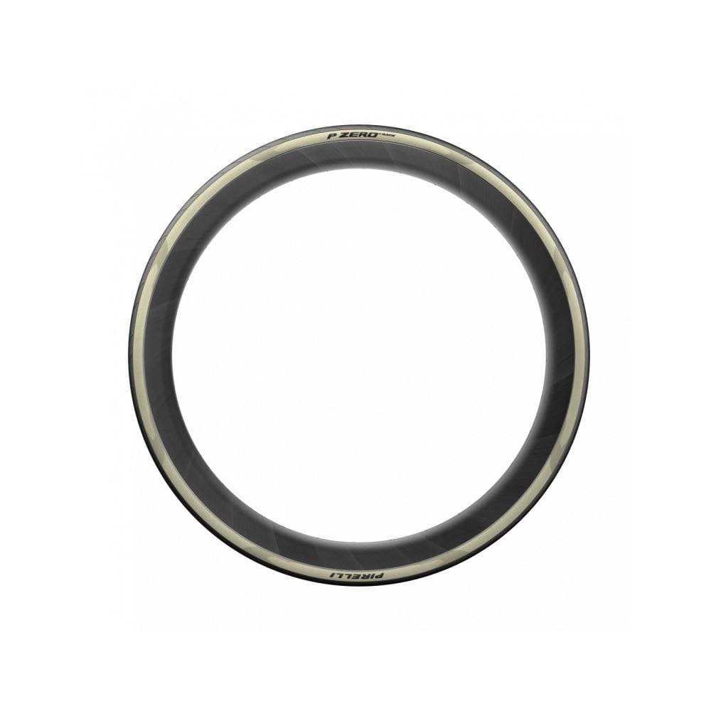 Pirelli P Zero Race Retro road tires for high-performance racing and training, showing the sleek tire tread and sidewall design.