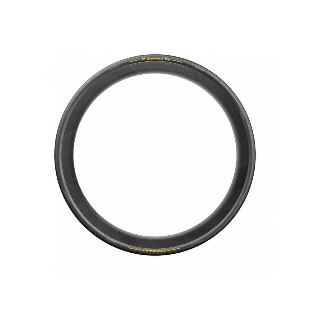 Pirelli P Zero Race TLR road tyre with SpeedCORE puncture resistance and SmartEVO grip for high-performance cycling.