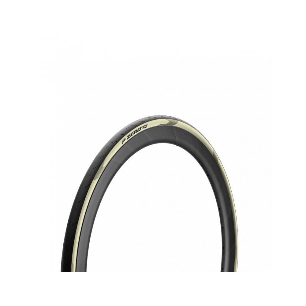 Pirelli P Zero Race TLR tubeless road bike tires showing tread pattern and sidewall branding for high performance cycling.