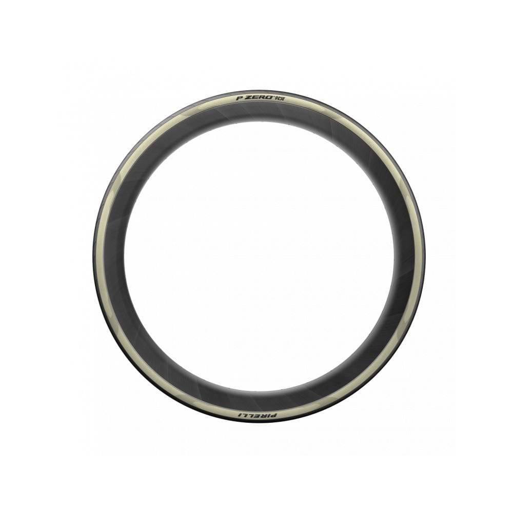 Pirelli P Zero Race TLR retro road tires, tubeless ready high-performance bicycle components, shown mounted on a wheel.